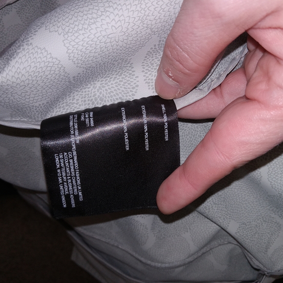 BERNARDO Womens Modern Tech Trench Coat Size XL Gray Belted Hooded - Picture 12 of 13